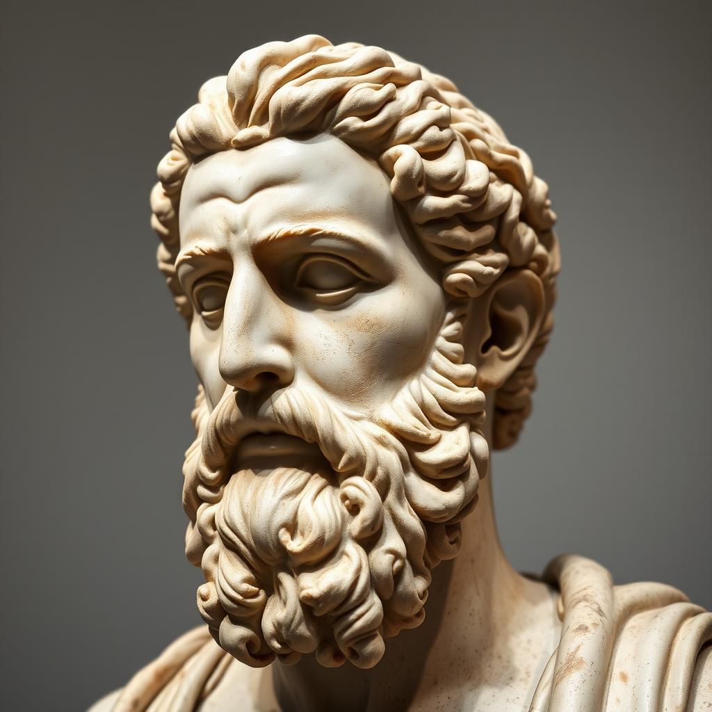 Bust of Marcus Aurelius, Roman Emperor and Stoic philosopher