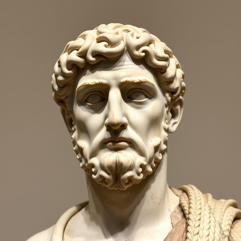 Bust of Seneca the Younger, Roman Stoic philosopher and statesman