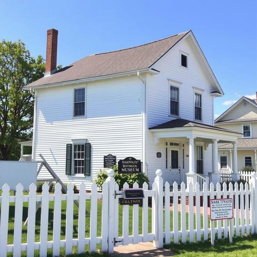 Mark Twain Boyhood Home in Hannibal, Missouri Mark Twain Boyhood Home in Hannibal, Missouri