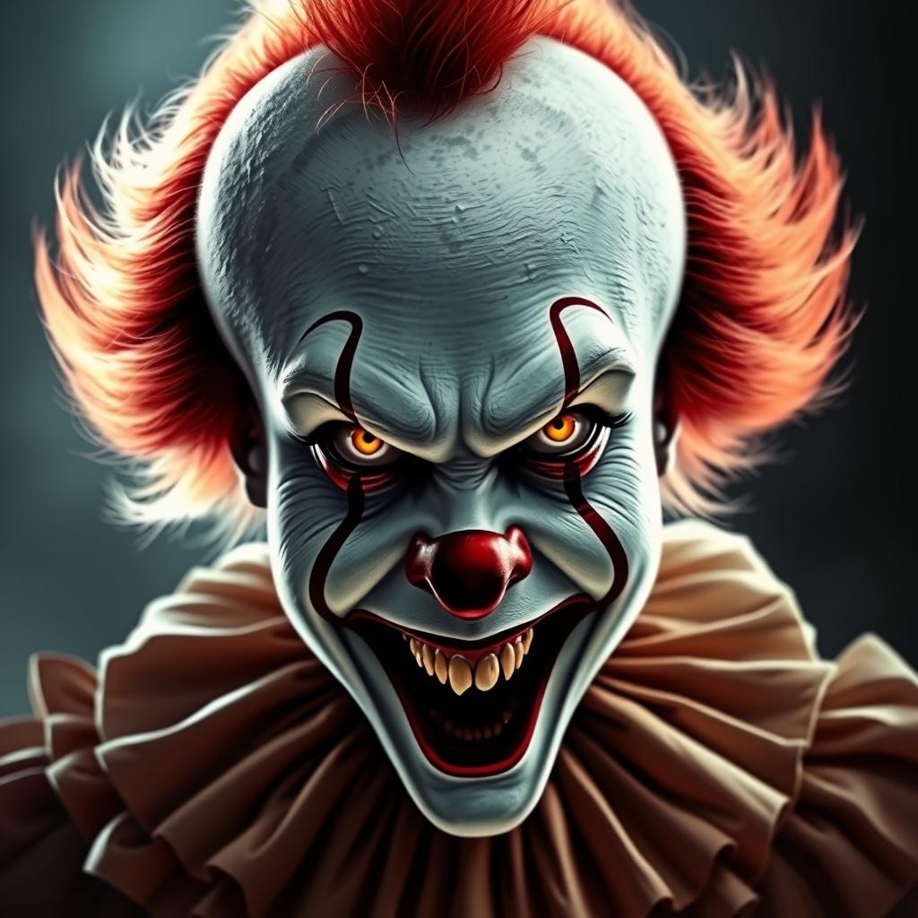 Pennywise the Clown character portrait from IT by Stephen King
