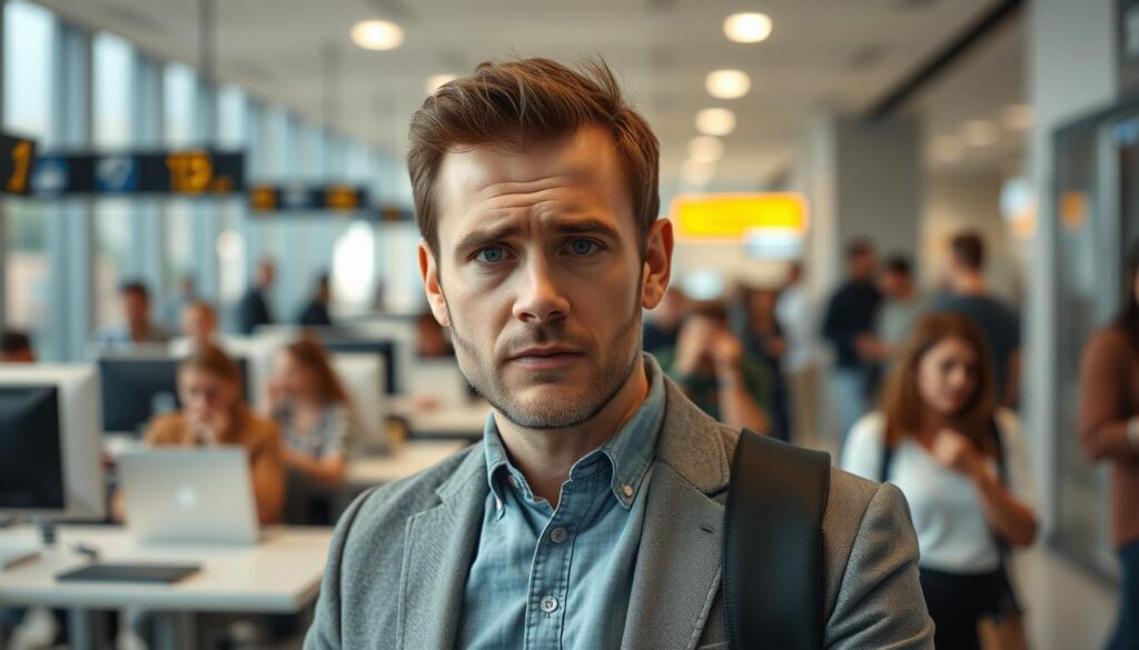 Person demonstrating stoic resilience during a challenging situation