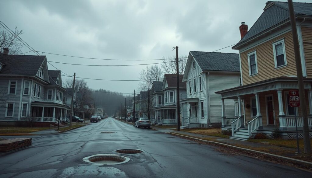 The town of Derry, Maine - the fictional setting of IT by Stephen King
